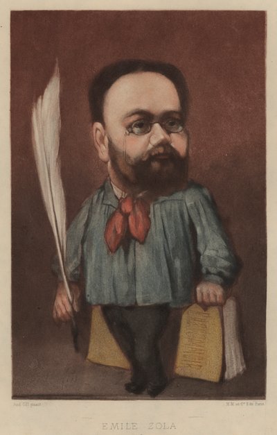 Emile Zola by Andre Gill